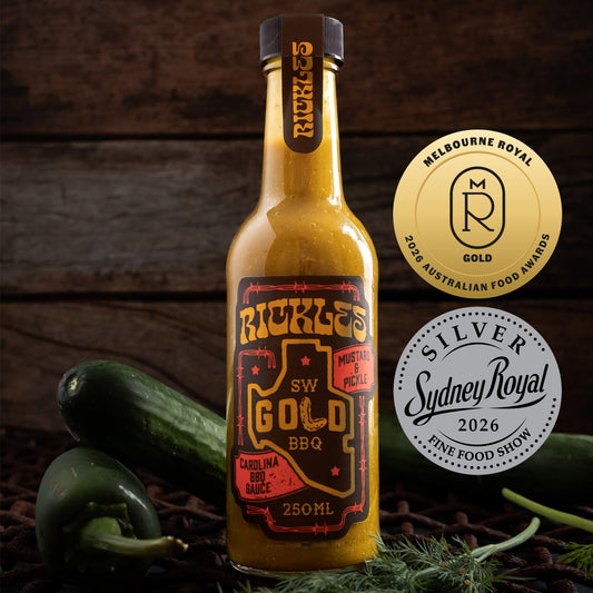 SW GOLD SAUCE 250ML- CAROLINA BBQ W/MUSTARD & PICKLE