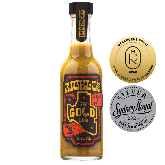 SW GOLD SAUCE 250ML- CAROLINA BBQ W/MUSTARD & PICKLE