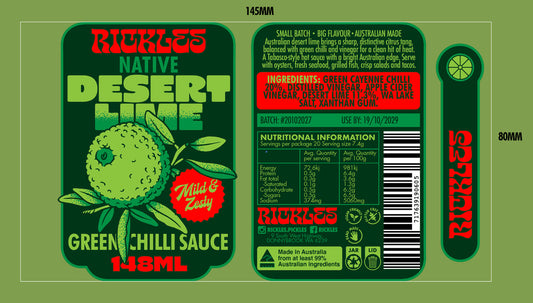 Desert Lime & Green Chilli Sauce 148ml